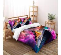 DICVXST Impresión 3D Titanic cósmico Juego De Fundas Edredón Niños 3 Piezas Moderna 2 Fundas De Almohad Suave con Cremallera De King(220x240cm)