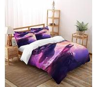 DICVXST Impresión 3DKong GodzillaJuego De Fundas Edredón Infantil/Juvenil 3 Piezas Moderna 2 Fundas De Almohad Suave con Cremallera De King（220x240cm）