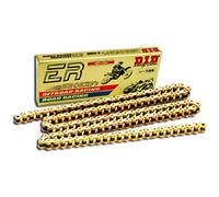 DID 520 ERV3 Cadena para motocicleta, 116 eslabones (X-ring gold), con cierre de remaches