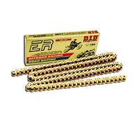 DID 520 ERV3 - Cadena para motocicleta, 118 eslabones (X-ring gold), con cierre de remaches