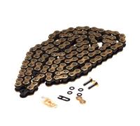 DID Cadena 520MX (Oro y Negro) - Longitud: 116 eslabones con unión clip (RJ)