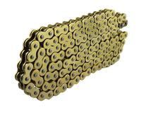 DID Cadena 530ZVM-X2 (Oro y Oro) - Longitud: 112 eslabones con unión remachada (ZJ)