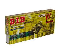 DID Cadena 428VX (Oro y Negro) - Longitud: 140 eslabones con unión clip (FJ)
