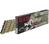 DID Cadena 520ATV2 (Oro y Negro) - Longitud: 96 eslabones con unión clip (FJ)
