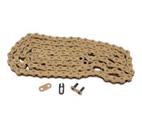 DID Cadena 520ERT3 (Oro y Oro) - Longitud: 120 eslabones con unión clip (RJ)