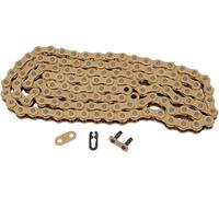 D.I.D Racing Chain Cadena de transmisión 520ERT3 Oro y Oro 120 eslabones con clip (RJ)