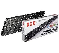 DID Cadena 525ZVM-X NEGRA - Longitud: 120 eslabones con unión remachada (ZJ)