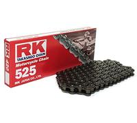 DID Cadena 530VX3 (Oro y Negro) - Longitud: 124 eslabones con unión remachada (ZJ)