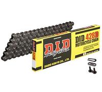 DID, Cadena Did 428D, Negro Y Negro, Longitud, 146 Eslabones Con Unión Clip, Rj