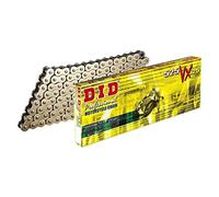 DID CADENA DID 525VX3 (Oro y Negro) - Longitud: 124 eslabones con unión remachada (ZJ)