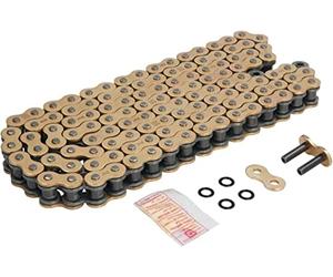 DID Chain 530VX3 (Oro y Negro) - Longitud: 122 eslabones con unión remachada (ZJ)