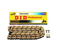 DID, Did Chain 428Nz, Oro Y Negro, Longitud, 100 Eslabones Con Unión Clip, Fj
