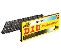DID, Did Chain 520Nz, Negro & Negro, Longitud, 104 Eslabones Con Unión Clip, Fj