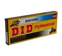 DID, Did Chain 520Nz, Negro & Negro, Longitud, 96 Eslabones Con Unión Clip, Fj