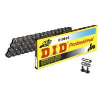DID Motocicleta Cadena de Transmisión Reforzado 520 Paso 114 Eslabones Abierto+