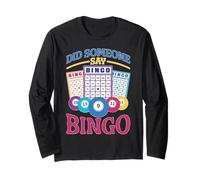 Did Someone Say Bingo Emoción, juego, victoria Manga Larga