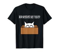 Did Someone Say Yarn Funny Cat Lover Knitting Crochet Hobby Camiseta