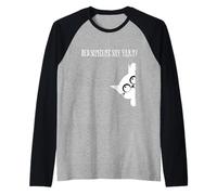 Did Someone Say Yarn Funny Cat Lover Knitting Crochet Hobby Camiseta Manga Raglan