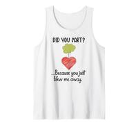 Did You Fart Because You Just Blew Me Away Farting Valentine Camiseta sin Mangas