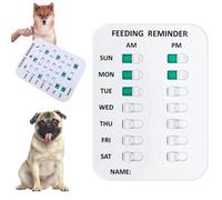 Did You Feed The Cat Tracker, Did You Feed Cats Magnet, Pet Reminder Sign Feeder Accessories Litter Reminders Medicine, Dog Feeding Signs with Magnets, Things to Remind of Your Pets(#A-1PC)