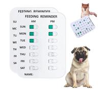 Did You Feed The Cat Tracker, Did You Feed Cats Magnet, Pet Reminder Sign Feeder Accessories Litter Reminders Medicine, Dog Feeding Signs with Magnets, Things to Remind of Your Pets(#A-2PCS)