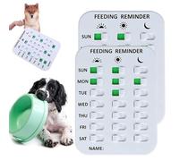 Did You Feed The Cat Tracker, Did You Feed Cats Magnet, Pet Reminder Sign Feeder Accessories Litter Reminders Medicine, Dog Feeding Signs with Magnets, Things to Remind of Your Pets(#B-2PCS)