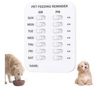 Did You Feed The Cat Tracker, Dog Fed Sign Flip Am Pm, Food Feeding Reminder Magnets Device for Dogs and Cats, Pet Has Been Fed Schedule Clip, Daily Pets Supplies Essentials (2rows)