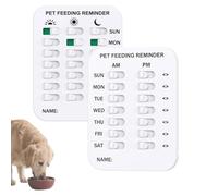 Did You Feed The Cat Tracker, Dog Fed Sign Flip Am Pm, Food Feeding Reminder Magnets Device for Dogs and Cats, Pet Has Been Fed Schedule Clip, Daily Pets Supplies Essentials (2rows+3rows)