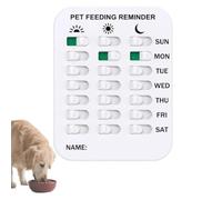 Did You Feed The Cat Tracker, Dog Fed Sign Flip Am Pm, Food Feeding Reminder Magnets Device for Dogs and Cats, Pet Has Been Fed Schedule Clip, Daily Pets Supplies Essentials (3rows)