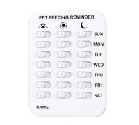 Did You Feed the Cat Tracker, gráfico magnético de recordatorio de alimentación de mascotas para gatos y perros, seguimiento diario de comidas con indicador de 3 veces al día, reutilizable con texto