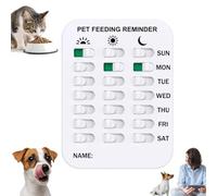 Did You Feed the Cat Tracker, Magnetic Pet Feeding Reminder for Dogs Cats, Magnetic Sticker Sign, Dog Feeding Recorder, 3 Times A Day Indication, Cat Feeding Chart (B)