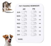 Did You Feed the Cat Tracker, Magnetic Pet Feeding Reminder for Dogs Cats, Magnetic Sticker Sign, Dog Feeding Recorder, 3 Times A Day Indication, Cat Feeding Chart (A)