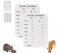 Did You Feed the Cat Tracker, recordatorio de alimentación de mascotas para perros y gatos, recordatorio de alimentación con imán, indicadores diarios AM PM para rastrear el horario de alimentación y