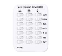 Did You Feed the Cat Tracker, recordatorio magnético de alimentación de mascotas para perros y gatos, gráfico de alimentación de mascotas con indicadores AM/PM de días de semana para rastrear y