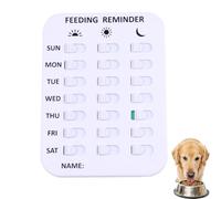 Did You Feed the Cat Tracker, recordatorio magnético de alimentación de mascotas, tabla de alimentación diaria para perros y gatos, rastreador de comidas AM/PM para evitar la sobrealimentación o las