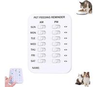 Did You Feed The Dog Tracker, Don't Forget to Feed Your Pets Sign, Pet Feeding Reminder for Dogs Cats, Pet Has Been Fed Schedule Clip (1Pcs 2Rows)