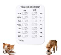 Did You Feed The Dog Tracker, Pet Feeding Reminder for Dogs Cats, Magnetic Sticker 3 Times A Day Indication Chart Feed Your Pets (B)