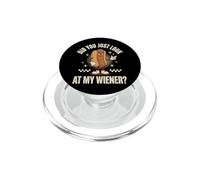 Did You Just Look At My Wiener? PopSockets PopGrip para MagSafe