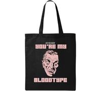 Did You Know You're My Blood Type - Bolsa de algodón ecológico natural para Halloween, color negro, Black, Talla única
