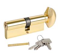 DIDA® 95 mm Thumb Turn Euro Cylinder Lock 45T/50 UPVC Barril Lock with 3 Keys Anti-Pick Anti-Bump Anti-Drill Door Barril Lock with Key Euro Single Cylinder Lock Barrels High Security BS EN 1303: 2005