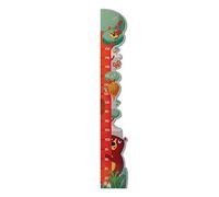 Dida - Albero Orso Metro da Parete per Bambini in Legno, Grafico di Crescita fino a 150 cm, Misuratore Altezza Bambini con Animali del Bosco Ideale per la Cameretta