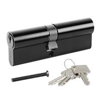 Dida - Cerradura de puerta de 90 mm Euro Barril 40/50 con llave UPVC Door Lock Barrel Profile Lock con 3 llaves antipick anti-Bump Anti-Drill Euro Cylinder Lock High Security Black Finish BS EN