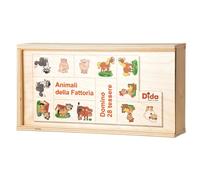Dida - Dominó para Niños de Madera - Animales de Granja (28 pzas)