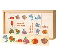 Dida - Dominó para Niños de Madera - Animales Marinos (28 pzas)