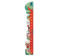 Dida - Metro de Pared "Árbol Zorro" de Madera para Niños, Gráfico de Crecimiento hasta 150 cm, Medidor de Altura con Animales del Bosque para la Habitación Infantil