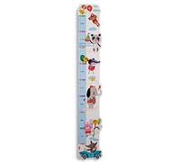 Dida - Regla de Pared para Niños en Madera con Divertidos Animalitos, Gráfico de Crecimiento hasta 150 cm, Medidor de Altura Ideal para la Habitación Infantil