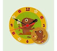 Dida - Reloj de Mesa para Niños de Madera - Topos