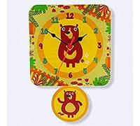 Dida - Reloj de Pared para niños - Ositos - Reloj de Pie para Niños de Madera