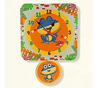 Dida - Reloj de Pared para niños - Ranitas - Reloj de Pie para Niños de Madera