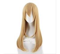 DIDADA wig Costume Cells At Work Long Straight Blonde Synthetic Cosplay Wig With Bangs For Girls 22inches Blonde